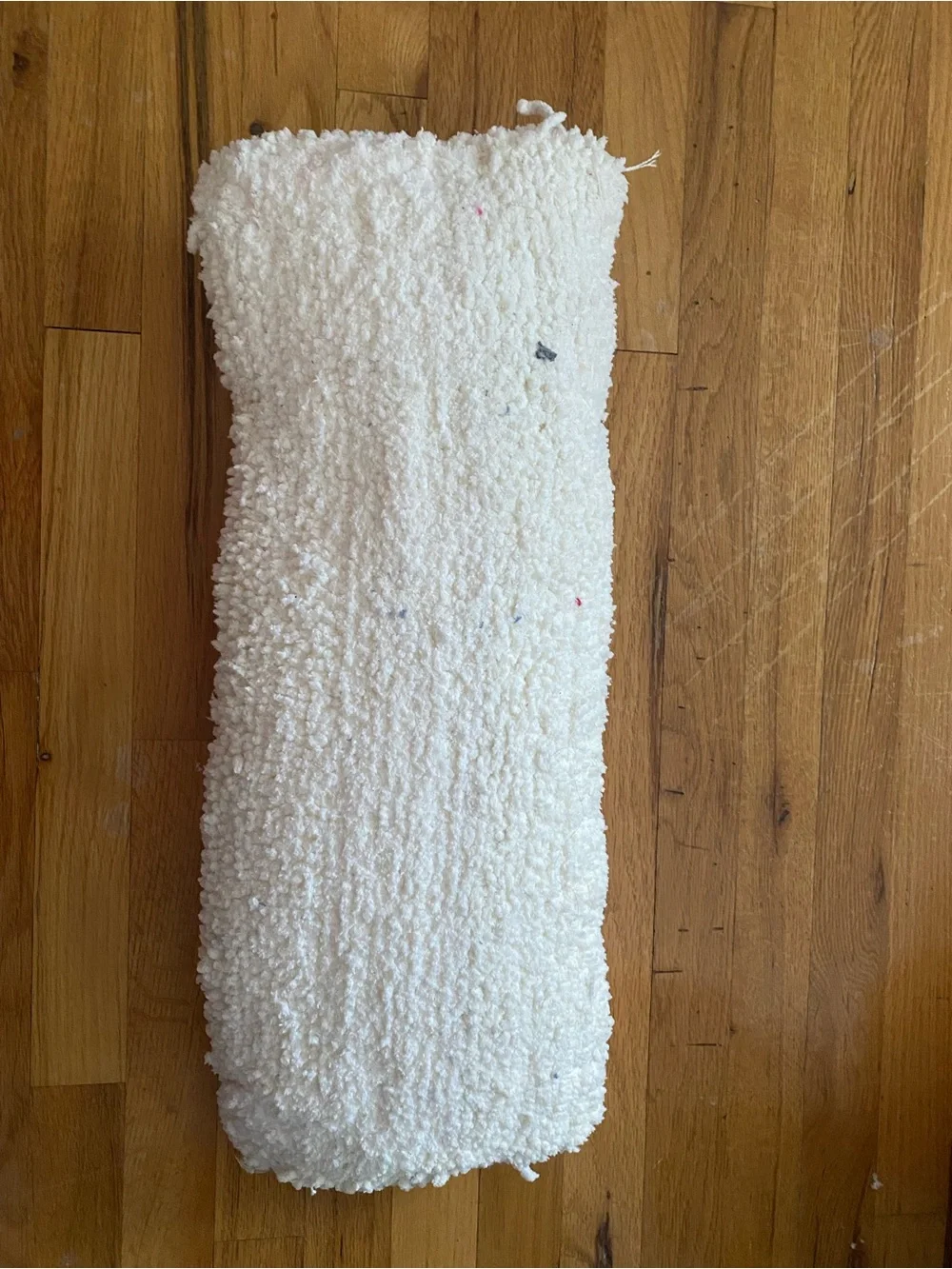 Plush White and Blue Sherpa pillow - Soft Cozy pillow